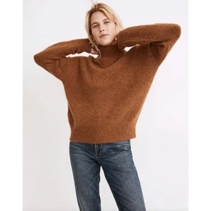 Maglione pullover finto collo Madewell Heather Cumin Dillon ritagliato NC649 taglia Large - Foto 1 di 14