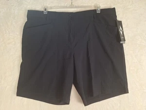 Pantaloncini da golf Skechers Gowalk 9"" neri donna 3XL Fairway Active bermuda stoppino nuovi con etichette - Foto 1 di 12