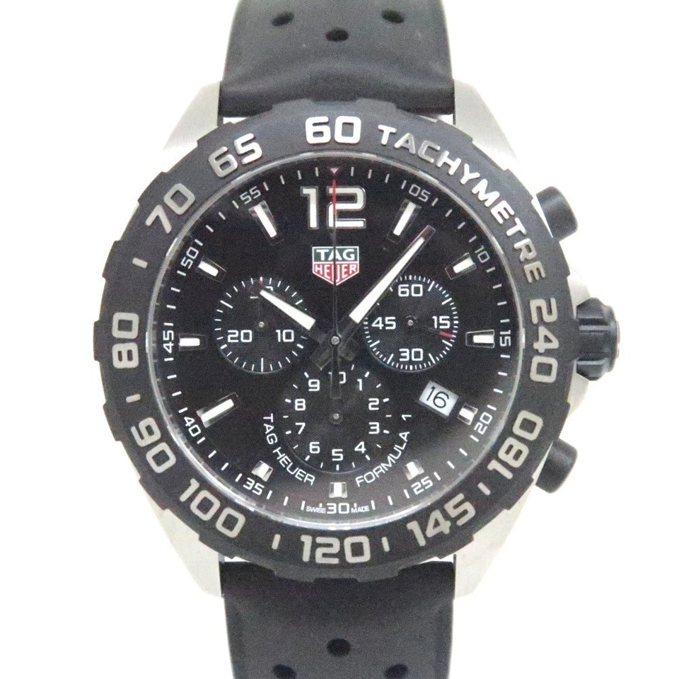 Кварцевый черный рабочий хронограф Tag Heuer Formula 1 CAZ1010 - Изображение 1 из 4