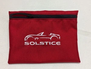 Pontiac Solstice Kappa Red Glovebox bag W / Silver Embroidery New! - Picture 1 of 6