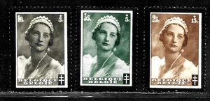 HICK GIRL-OLD MINT BELGUIM SEMI-POSTAL STAMPS QUEEN ASTRID MEMORIAL       A5635 - Picture 1 of 2