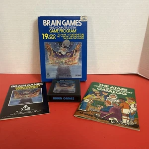 Vintage Atari 2600 Brain Games (1978) Box, Manual & Insert & Atari Game Catalog - Bild 1 von 14
