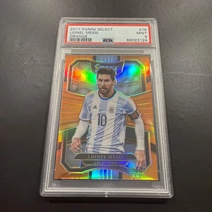 2017 Panini Select Lionel Messi Orange Refractor 75/75 PSA 9 MINT #76 - Picture 1 of 3