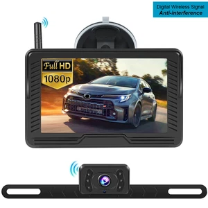 1080P Wireless Backup Camera 4.3" HD Rear View Monitor Kits For TRUCK Trailer RV - Picture 1 of 13