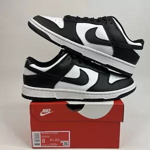 Nike Dunk Low Retro “Black White/Panda” DD1391-100 Men’s 9/Women’s 10.5 New - Picture 1 of 6