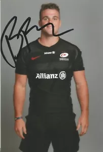 SARAZENEN & ENGLAND RUGBY UNION: BEN EARL SIGNIERT 6x4 PORTRAITFOTO + COA - Bild 1 von 1