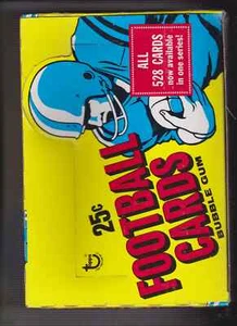 SCATOLA VUOTA VIOLONCELLO TOPPS FOOTBALL 1974 - Foto 1 di 2