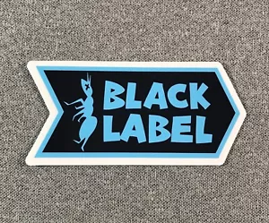 Black Label ANT Skateboard Sticker 4" blue/black BKL2 - Picture 1 of 1