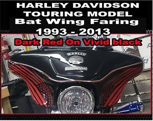 Cbdecals- Bat wing Fairing decal for 93-13 model Harley Davidson 
