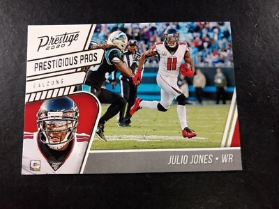 JULIO JONES 2020 Panini Prestige PRESTIGIOUS PROS Insert ATLANTA FALCONS - Image 1 of 2