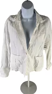 NEW Caslon Women’s White Linen One Button Lightweight Jacket - XS - Picture 1 of 4