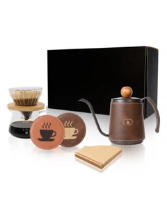 Stainless Steel Gooseneck Kettle, Pour Over Coffee Maker Set 350ml Coffee Kettle - Picture 1 of 15