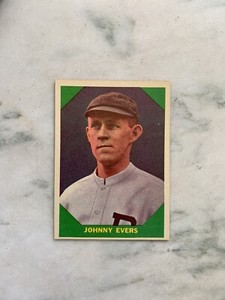 1960 Fleer Baseball Greats, # 57 Johnny Evers (HOF), Boston Braves ~ EX-NM