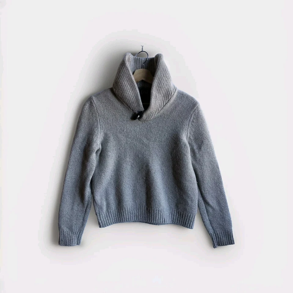 Jos A Bank Women’s Sweater S Gray Lambswool Blend Pullover Executive Collection - Image 1 of 4