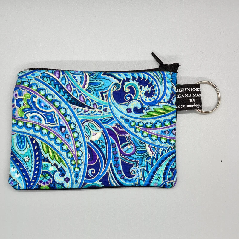 Пейсли мандала павлин ручной работы монета сумочки наличные деньги бумажник хлопок Xmas подарок - Изображение 1 из 1