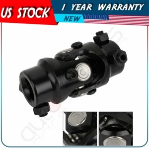 1 pcs Single Universal Steering  Black Steel U-Joint Shaft 3/4" DD x 3/4" DD - Imagen 1 de 12