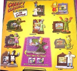 BURGER KING 2002 SIMPSONS CREEPY CLASSICS HALLOWEEN KIDS TOYS-YOUR CHOICE-U-Pick - Picture 1 of 30