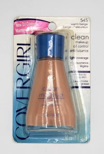 NEW CoverGirl Clean Oil Control Liquid Make Up Foundation- 545 WARM BEIGE - Picture 1 of 1