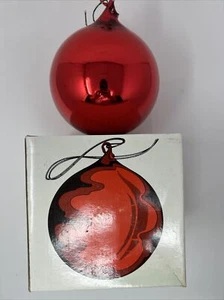 Department 56 6" Quecksilber Glas kleine Kugel Ornament - rot - 7734-8 - Bild 1 von 3