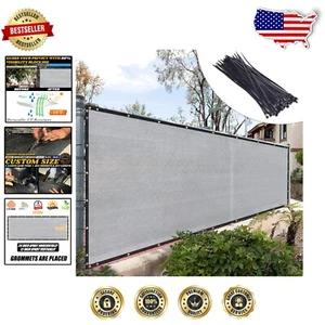 Versatile 5' x 13' Gray Windscreen Cover - Perfect for Outdoor Privacy Needs - Picture 1 of 11
