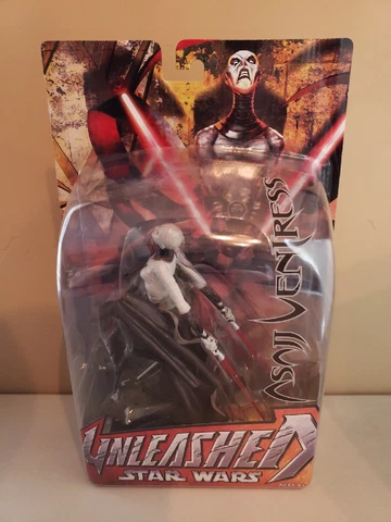 Star Wars Unleashed Asajj Ventress Action Figure Hasbro 2005 Cover