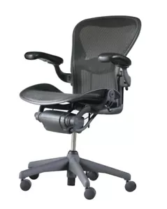 Herman Miller Aeron Chair Fully Loaded Size B w/ Lumbar Support - Picture 1 of 2