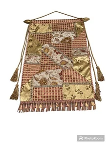 Rare Mark Roberts Wall Hanging Tapestry Wood Pole and Finials - Picture 1 of 5