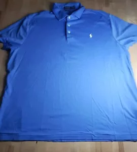 Ralph Lauren Poloshirt blau maßgeschneidert schmale Passform weiß Pony Größe XXL 2XL (#8) - Bild 1 von 9