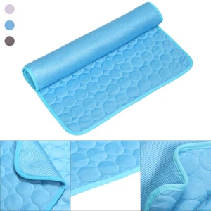 Cool Ice Silk Cushion Cold Bed Mattress Sleeping Pad Pet Cooling Mat Dog Cat - Picture 1 of 16