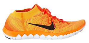 NIKE FREE 3.0 FLYKNIT Bright Citrus Trainers Running, Size EUR 44 (US 10 / UK 9)