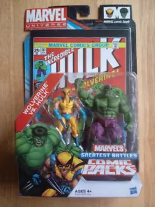 Marvel Greatest Battles Comic Action Figure Set Hulk 181 1st Wolverine 3.75" NIP - Picture 1 of 13