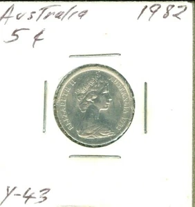 Australia 1982 5 centavos gran moneda detallada - Imagen 1 de 2