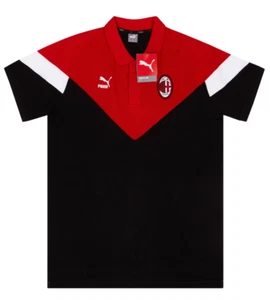 AC Milan Puma Iconic Polo Shirt *Medium* BRAND NEW IN BAG Italy Serie A Soccer - Picture 1 of 6