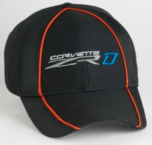 C7 ZR1 Supercharged Black and Orange Hat - Picture 1 of 2