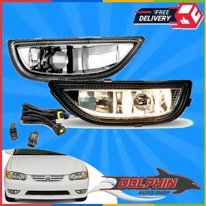 Luces antiniebla cableado e interruptor luces de lente de vidrio transparente para Toyota Corolla 2001 2002 - Imagen 1 de 7