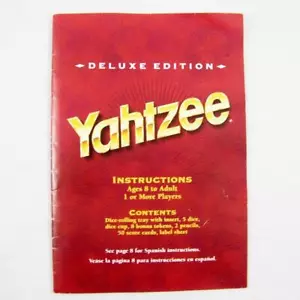 Yahtzee Deluxe Edition Bedienungsanleitung Ersatzteil Vintage 1997 MB Würfelspiel - Bild 1 von 2