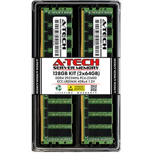 128GB 2x 64GB PC4-2933 LRDIMM Lenovo ThinkSystem SN850 SR590 SR860 Memory RAM - Picture 1 of 7