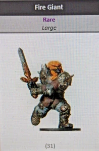 D&D miniatures Giants of Legends FIRE GIANT #31 w/ stat card NIB - Picture 1 of 1