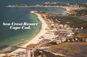 Aerial view Sea Crest Resort Cape Cod North Falmouth MA 200M 4" x 6" circa 1989 - Picture 1 of 2