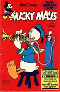 Rarität - MICKY MAUS, Ehapa, Nr. 9 von 1965, schöner Zustand 1-2 mit Sammelmarke - Bild 1 von 2