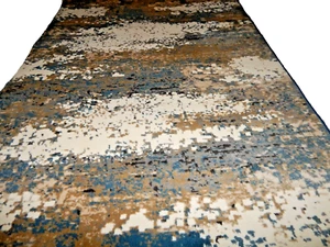 3' X 7' Hallway Runner Rug New Zealand 100% Wool Carpet - Picture 1 of 4