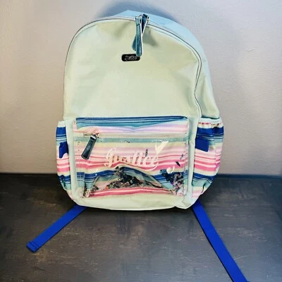 Justice Girls Turquoise Backpack Full Size School Backpack back to school - Image 1 of 4