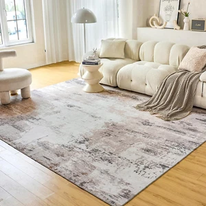 Modern Abstract Area Rug 5X7 - Soft Durable Low-Pile Machine Washable Rug with N - Picture 1 of 12