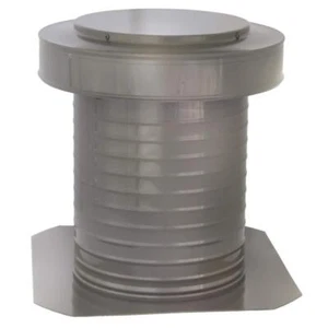 Unbranded Static Roof Vent RoundTop NonPowered Corrosion Resistant Gray Aluminum - Picture 1 of 8