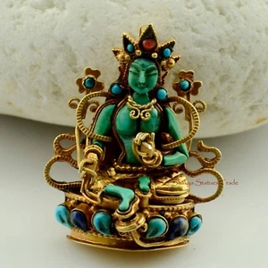 Ritual Budista Tibetano Sagrado Ghau Caja de Oración Colgante de Plata de Patan, Nepal - Imagen 1 de 3