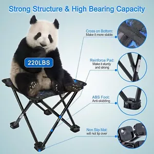 Camping Stool Portable Folding Stool Portable Chair Mini Folding Stool Fishing - Picture 1 of 6