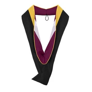 Endea Graduation Masters Hood For Science, Mathematics - Gold/Maroon/White - Bild 1 von 6