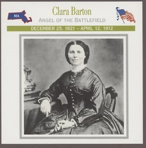 Carta guerra civile Clara Barton Atlas vittime cure mediche - Foto 1 di 1