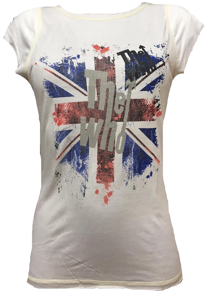 Amplified Official The Who Union Jack UK Flag Vintage Print T-Shirt L 40 - Image 1 of 1