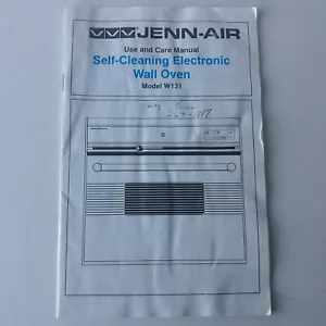 Jenn-Air Use And Care Manual Self-Cleaning Electronic Wall Oven W131 - Picture 1 of 3